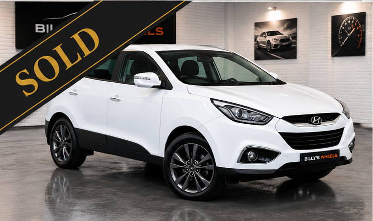 White Hyundai ix35 sold by Billy's Wheels